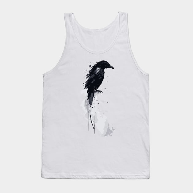 Raven art Tank Top by Steven Hignell